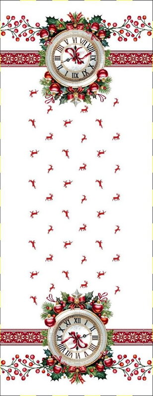 Obrus gobelínový, Vianoce ČAS VIANOC, 40x100cm