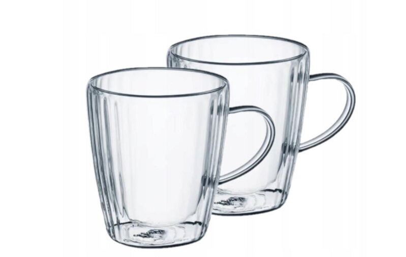 Pohár sklo dvojstenny CURLY 250ml sada 2ks