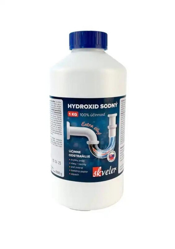 Hydroxid sodný SKVELER ,čistič sifónov 1kg perly Hydroxid sodný SKVELER ,čistič sifónov 1kg perly