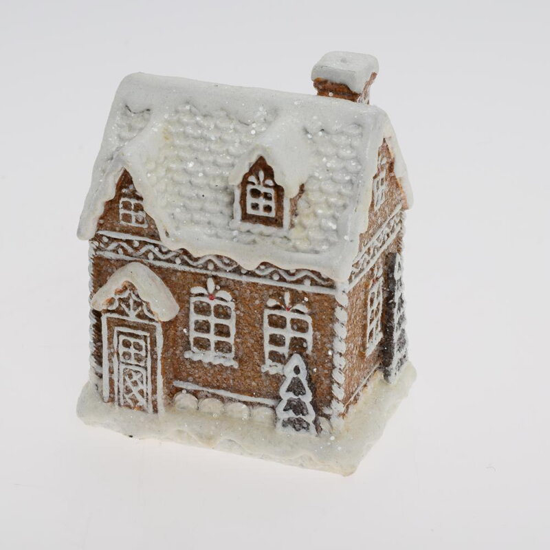 Dekorácia domček perník 10 cm poly