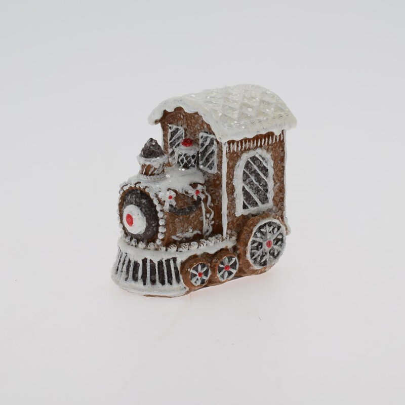 Dekorácia vlak perník 5 cm poly