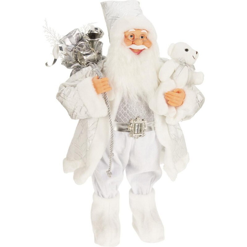 Postavička Santa LED 60 cm strieborný