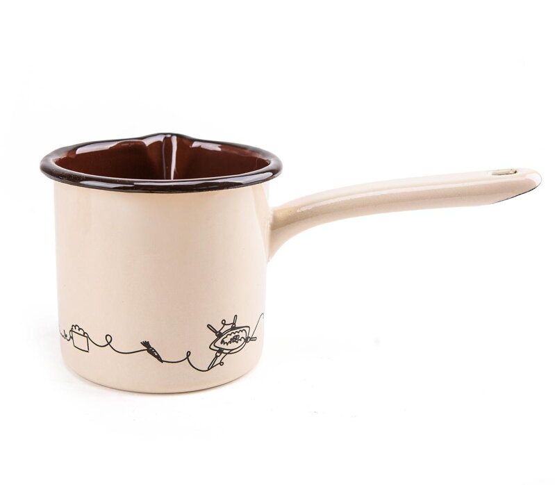 Hrnček 10cm/0,7 l s rúčkou dekor Linea