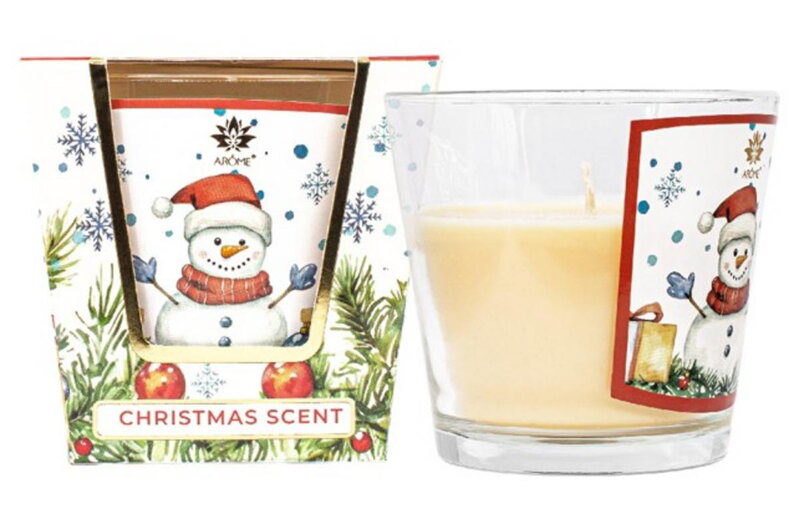 Sviečka vonná CHRISTMAS SCENT 120g v skle