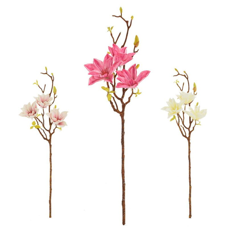 Ozdoba zapichovacia konár magnólia 78 cm mix