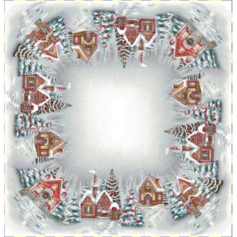 Obrus gobelínový, Vianoce CANDY CANE, 100x100cm