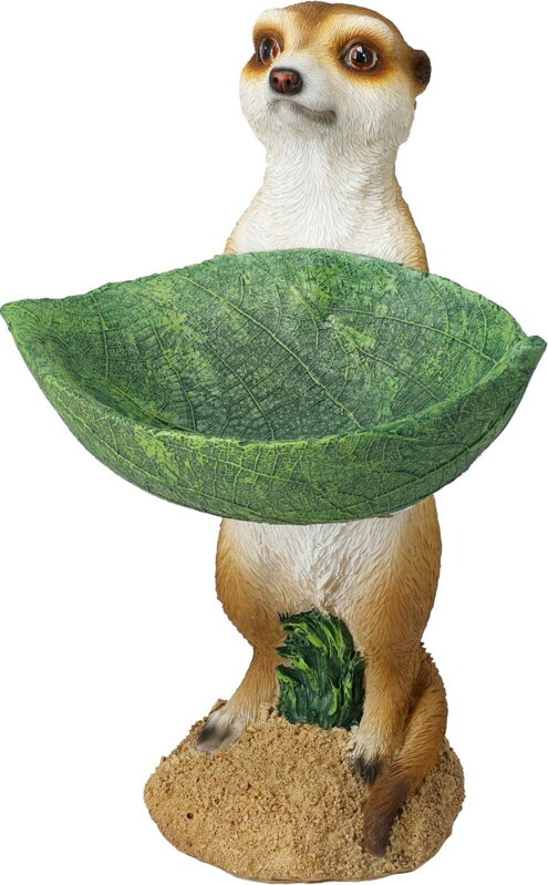 Postavička/krmítko surikata 30 cm polystone