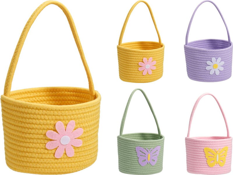 Košík s rúčkou 20x14 cm mix