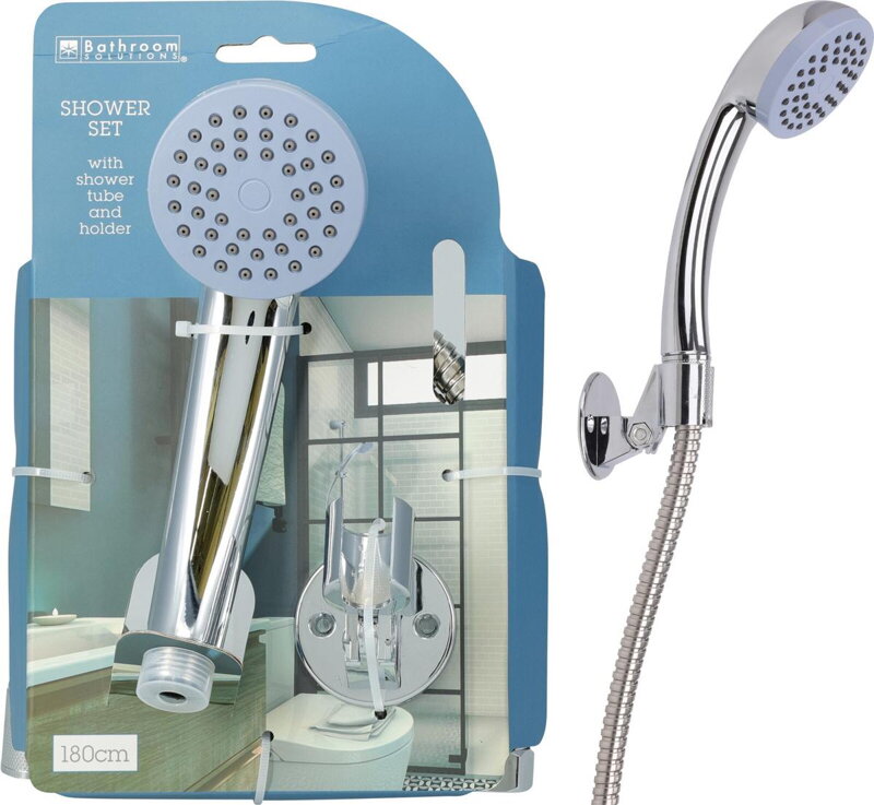 Ružica sprchovacia s hadicou a držiakom chrómová farba