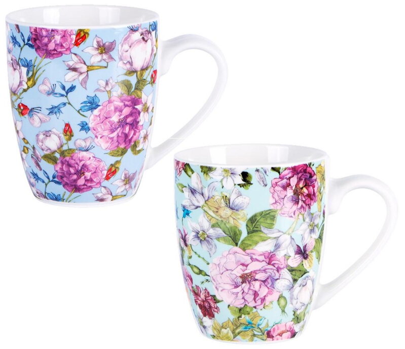 Hrnček porcelánový 360ml AMAYA, mix 2 vzorov