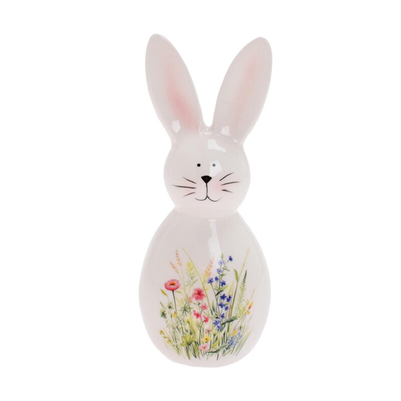 Postavička zajac 6,5x16,5 cm porcelán