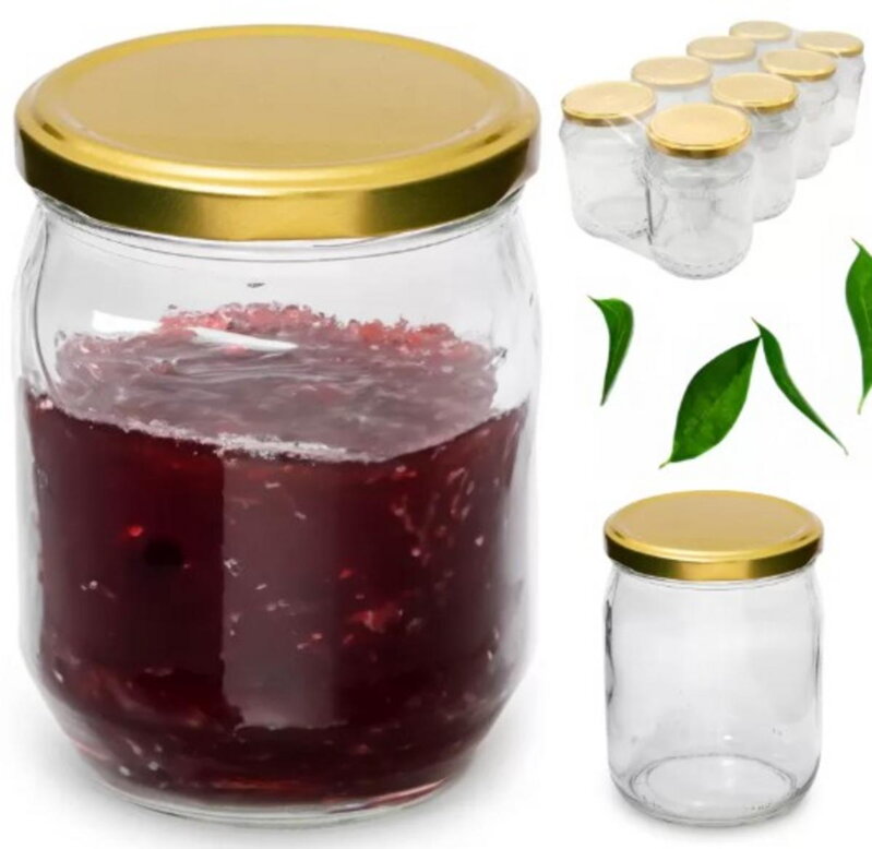 Pohar zavárací TO 82 540 ml s viečkom KLC balenie 8ks