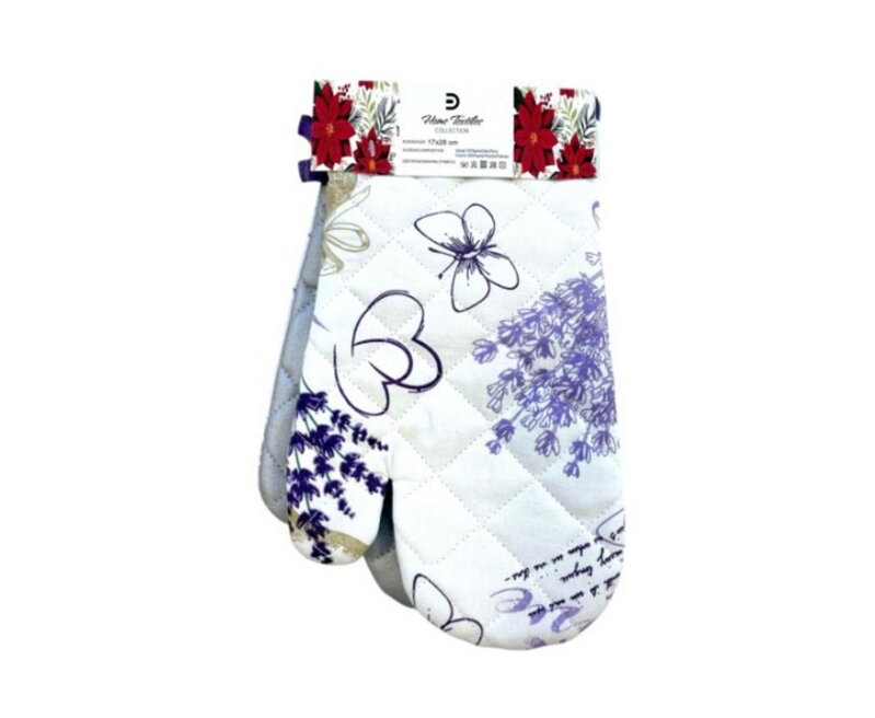 Chňapka/rukavica bal.2ks s teflónovou úpravou a s magnetom, dizajn FLÓRA