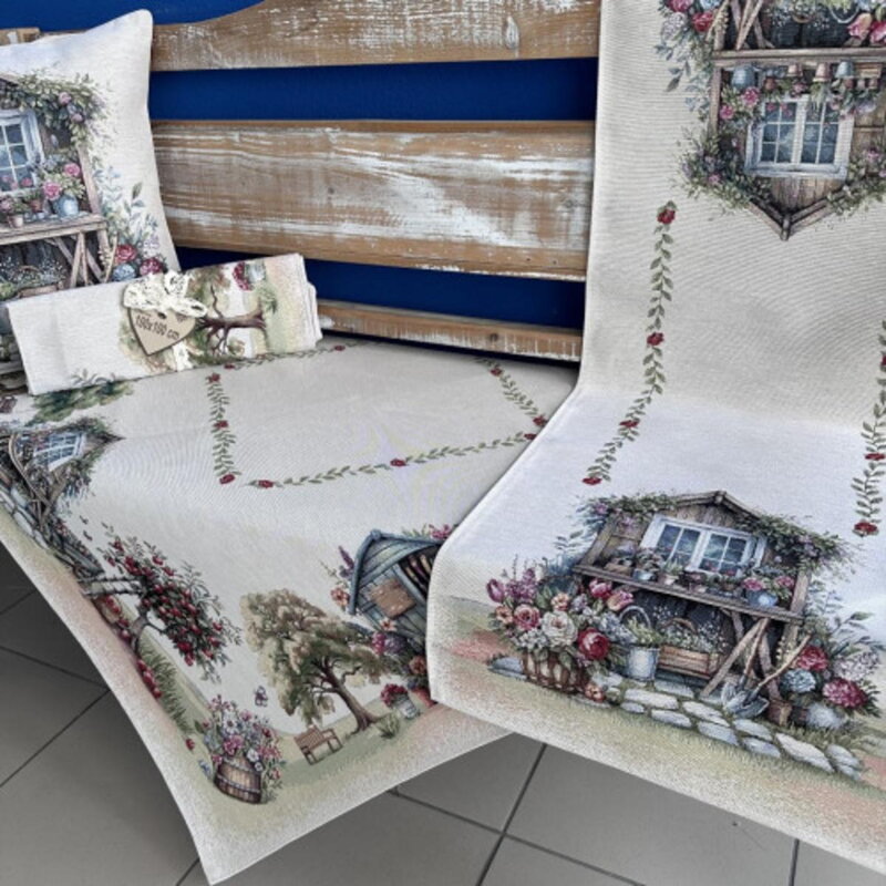 Obrus gobelínový celoročný GARDEN, 45x140cm