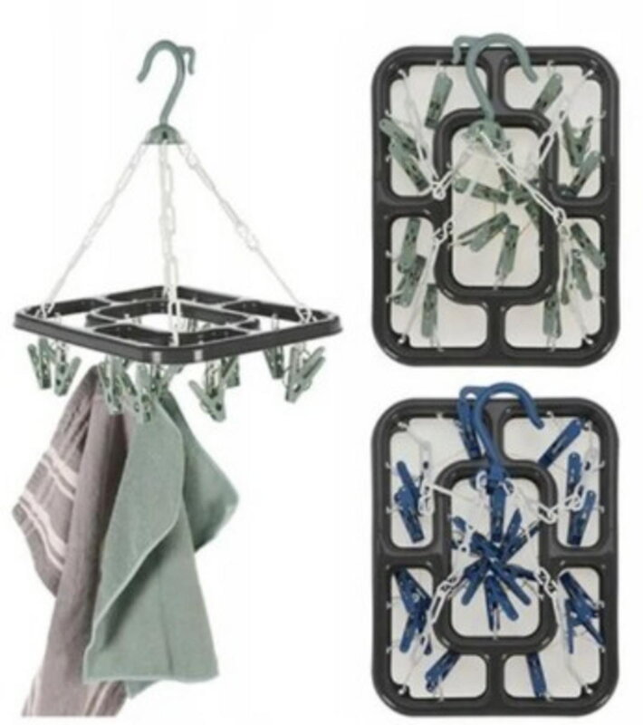Sušiak na prádlo štipcový plastový mix