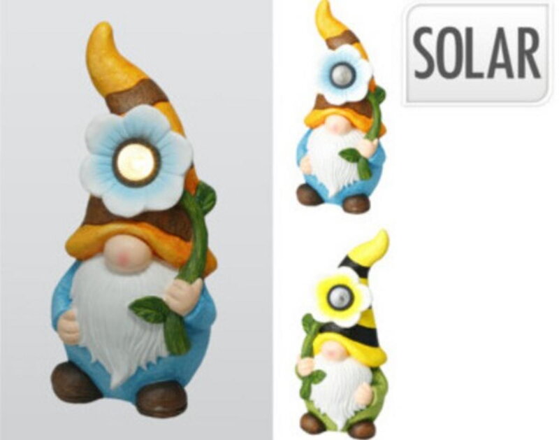 Postavička trpaslík solar 42 cm mix