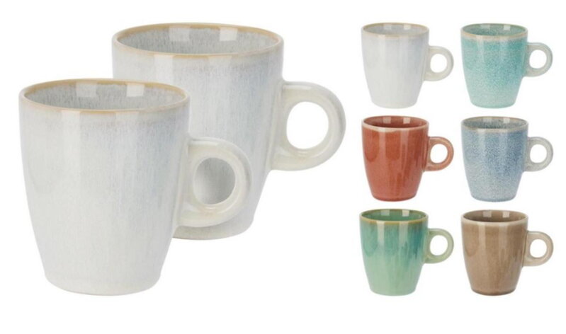 Hrnček kameninový 220ml sada 2 ks v krabičke mix