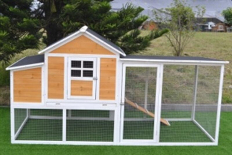 Kurín drevený s výbehom 230x100x125cm OKAVANGO , hnedý GARDENKUS