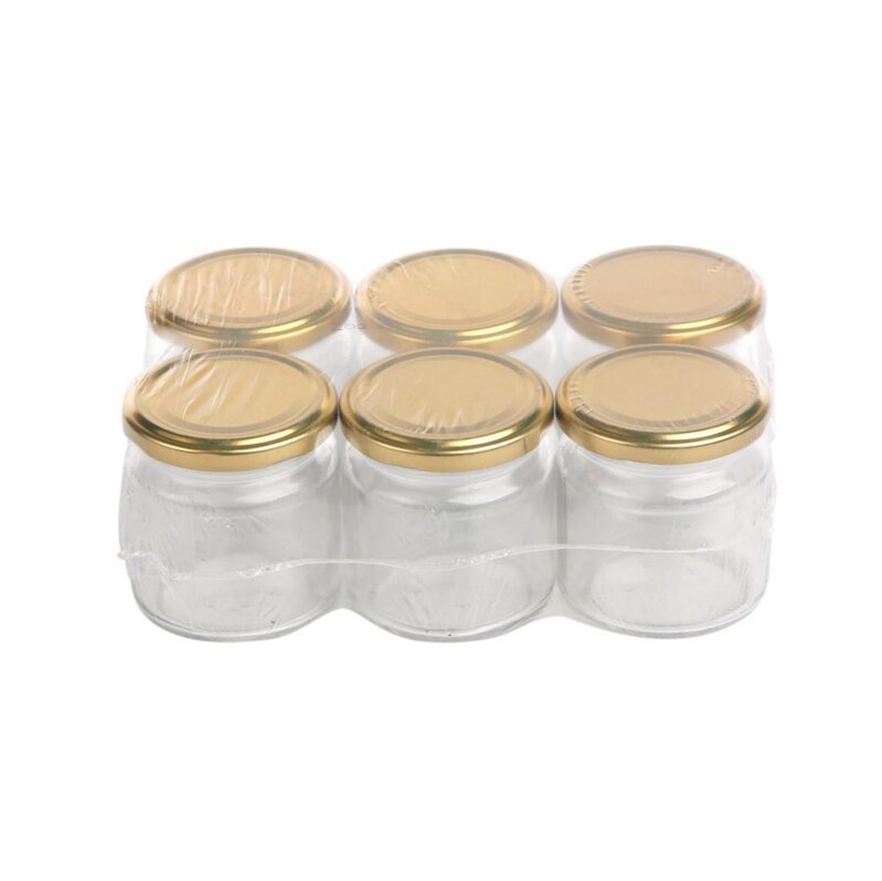 Pohár zavárací TO s viečkom 6 x 200ml viečko zlaté