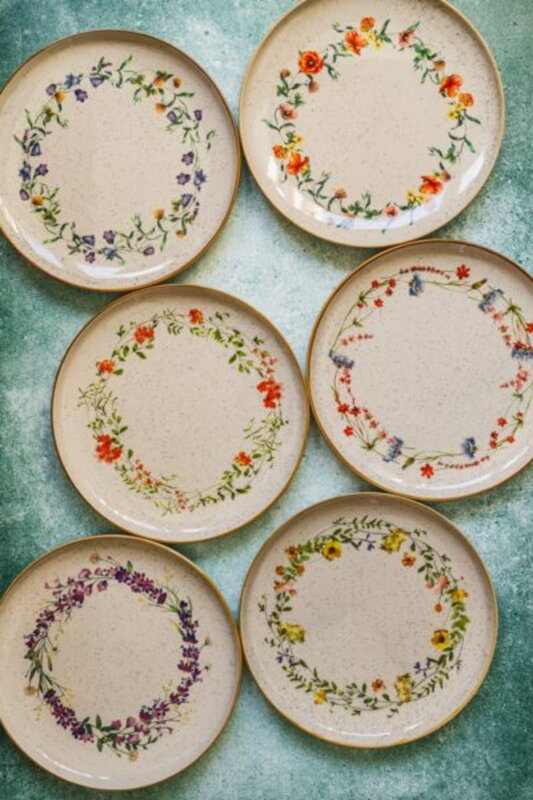 Tanier keramický 27cm BELLE LINE kvety mix