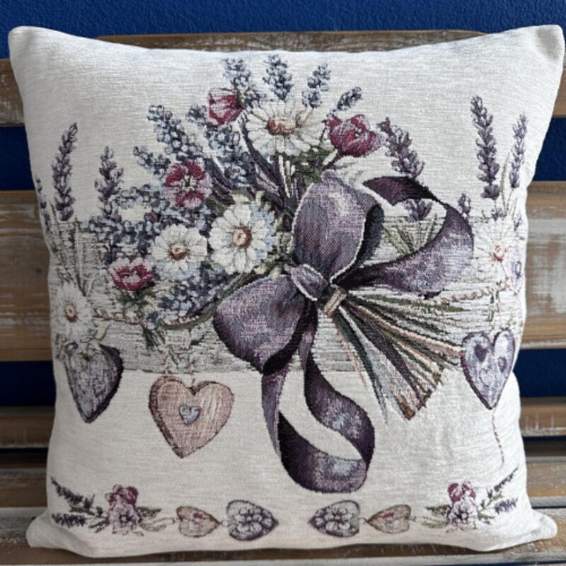 Obliečka na vankúš gobelínová celoročná ZÁHRADNÁ ROMANTIKA I, 42x42cm