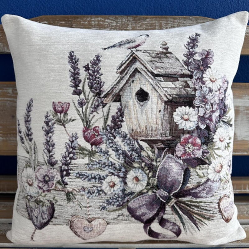 Obliečka na vankúš gobelínová celoročná ZÁHRADNÁ ROMANTIKA II, 42x42cm