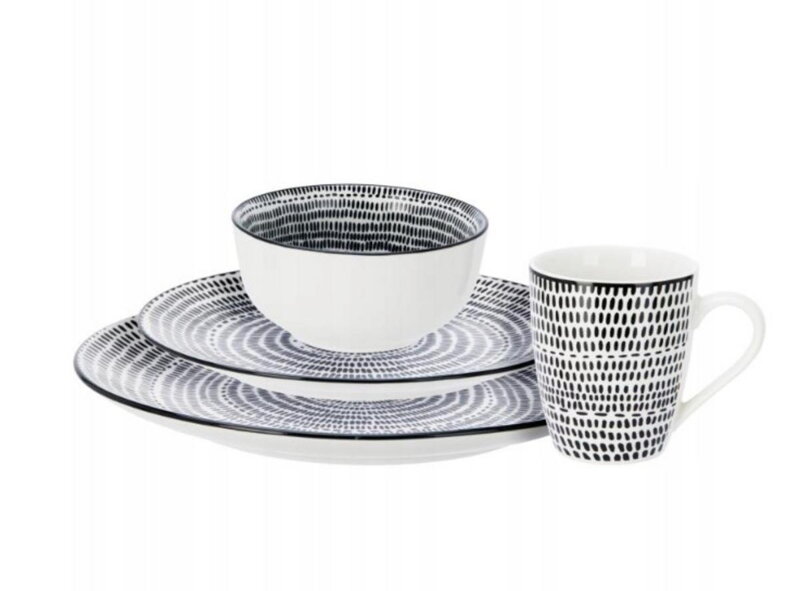 Tanier sada 16-dielna porcelán