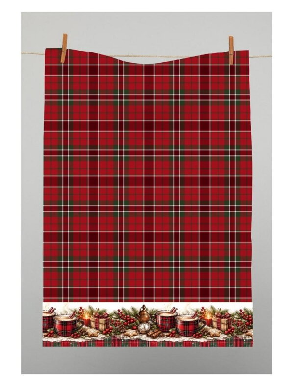 Utierka kuchynská bavlnená tkaná Vianoce POHODA 3ks, 50x70cm, 270 g/m2