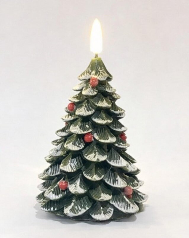 Sviečka stromček LED 10 cm s časovačom