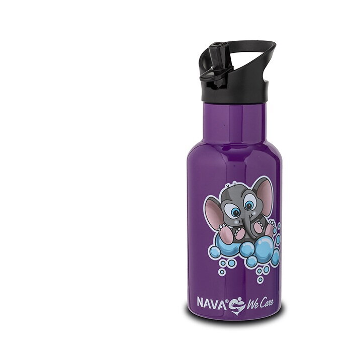 Termoflaša 350 ml nerez, slon fialová