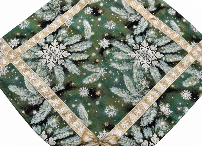 Obrus gobelínový, Vianoce DARČEKOVÉ VIANOCE, 100x100cm