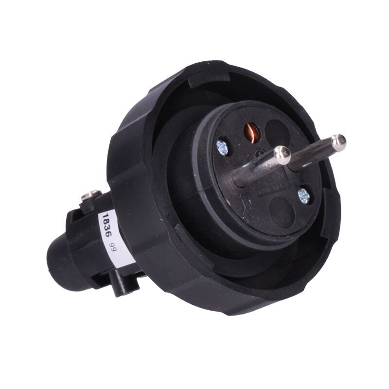 Solight zástrčka gumová do vlhka a prachu, priama, IP65, čierna Solight zástrčka gumová do vlhka a prachu, priama, IP65, čierna